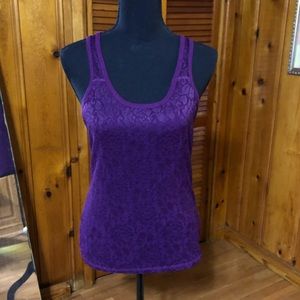 ❤️Aeropostale purple lace racerback tank top